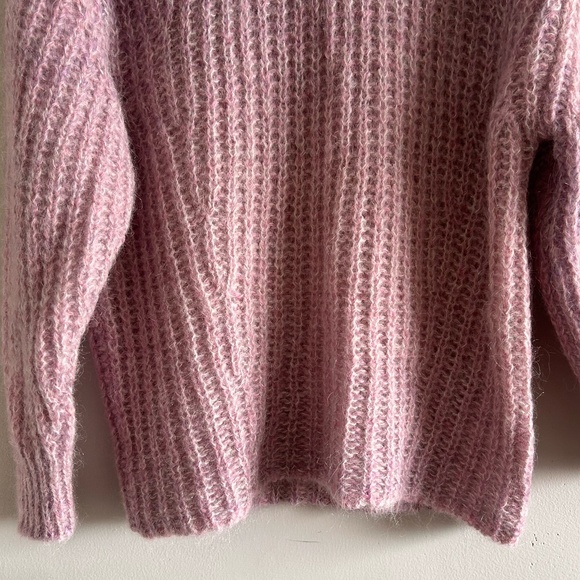 ba&sh Bear Alpaca Turtleneck Sweater | Rose Pink | Size XS (US 2) - Picture 11 of 16